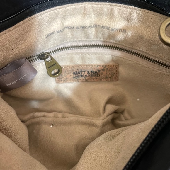 Matt & Nat Black Bag with Chain crossbody strap - Picture 9 of 13